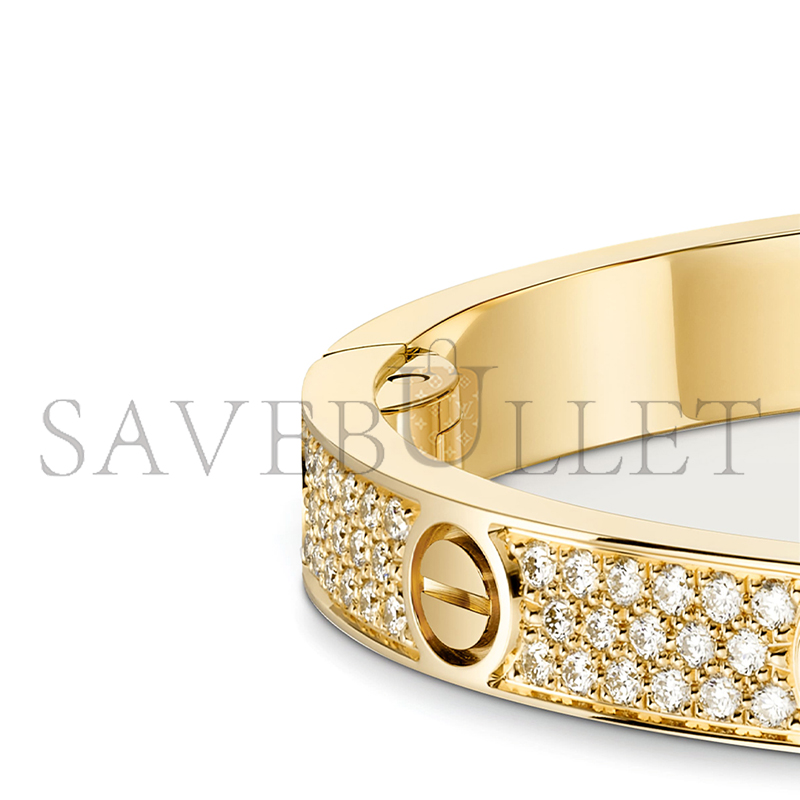 CARTIER LOVE BRACELET MEDIUM MODEL PAVED N6736817